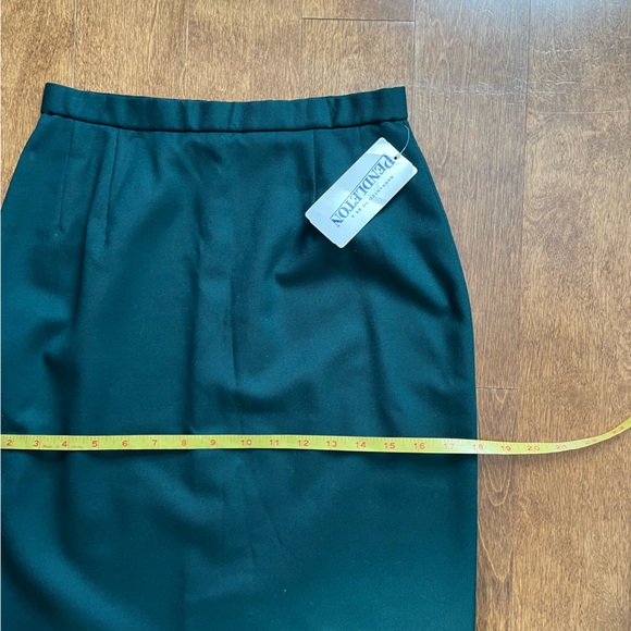 New Pendleton USA Wool Dark Green Skirt 4 P - Picture 10 of 16